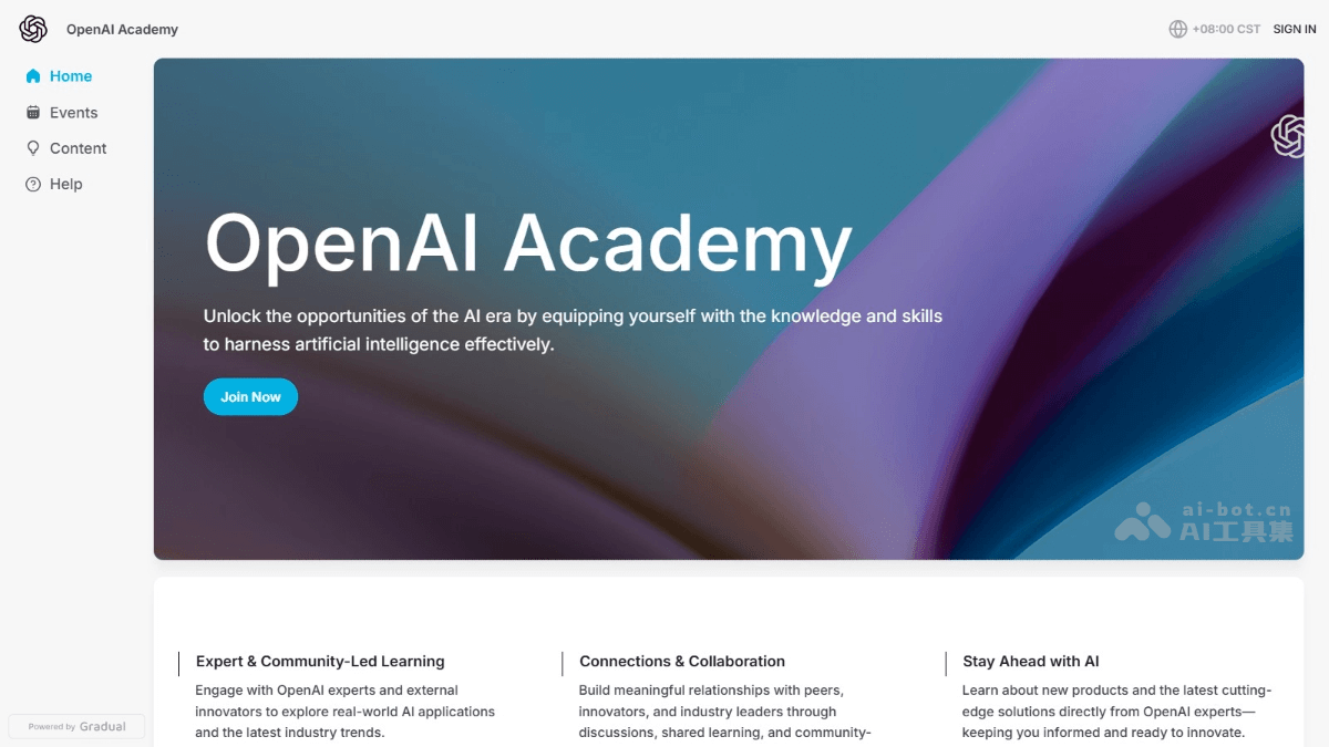 Read more about the article OpenAI Academy – A free AI learning platform launched by OpenAI, covering ordinary novices to technical personnel