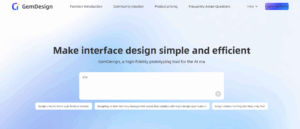 Read more about the article GemDesign – AI native high-fidelity prototyping tools