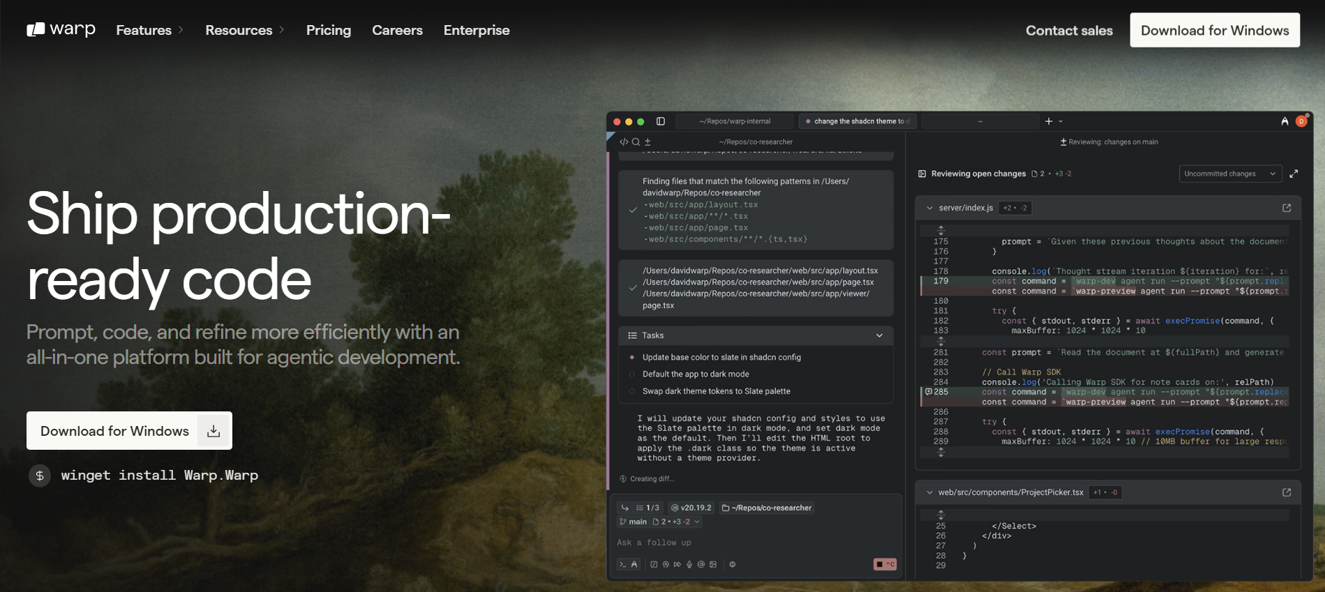 Read more about the article AI programming tools launched by the new Warp Code Warp