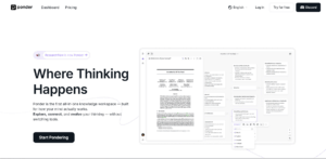 Read more about the article Ponder AI – AI knowledge management and mind mapping tool