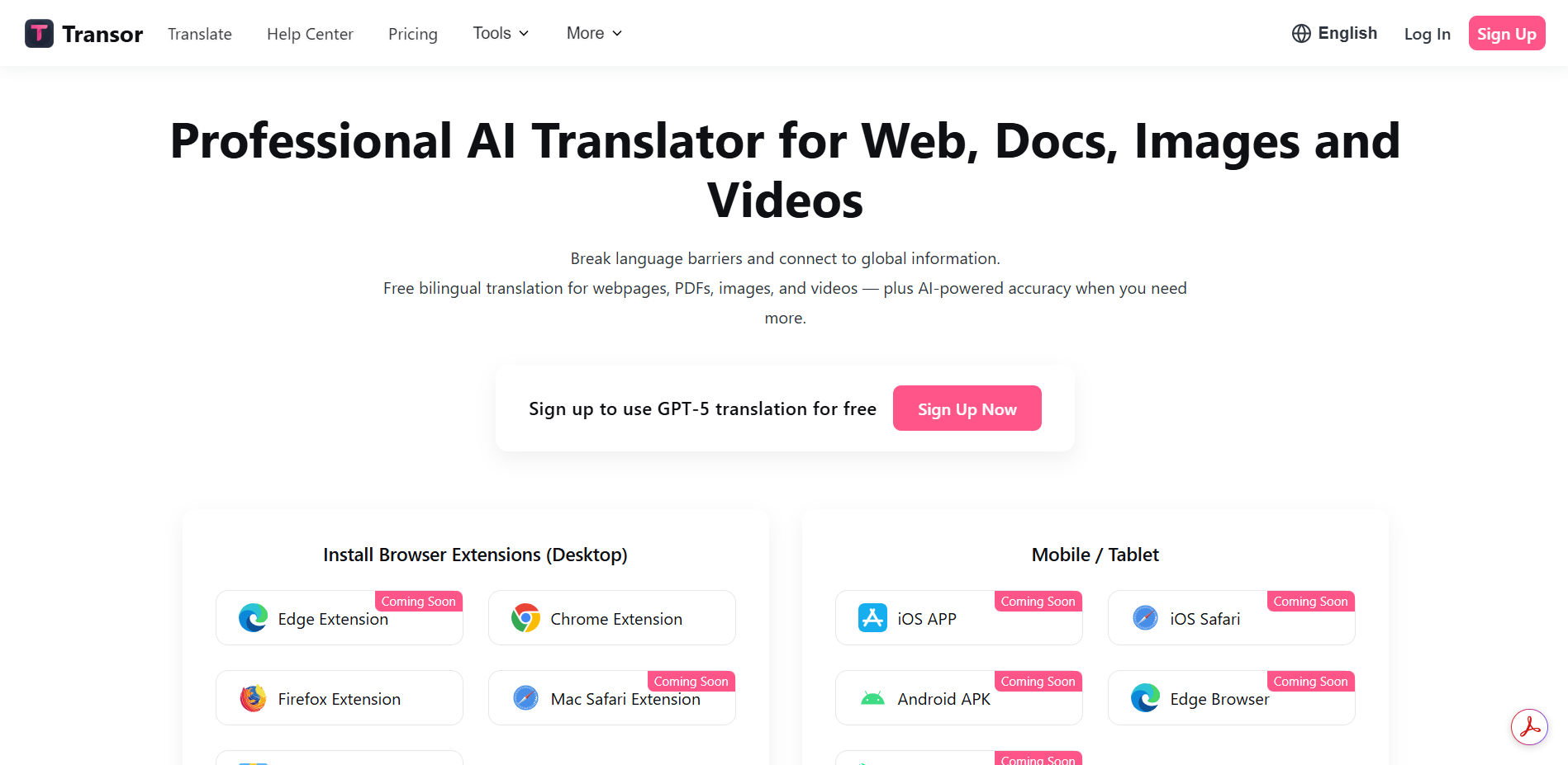 Read more about the article Transor Immersive Translation – Professional AI Translator