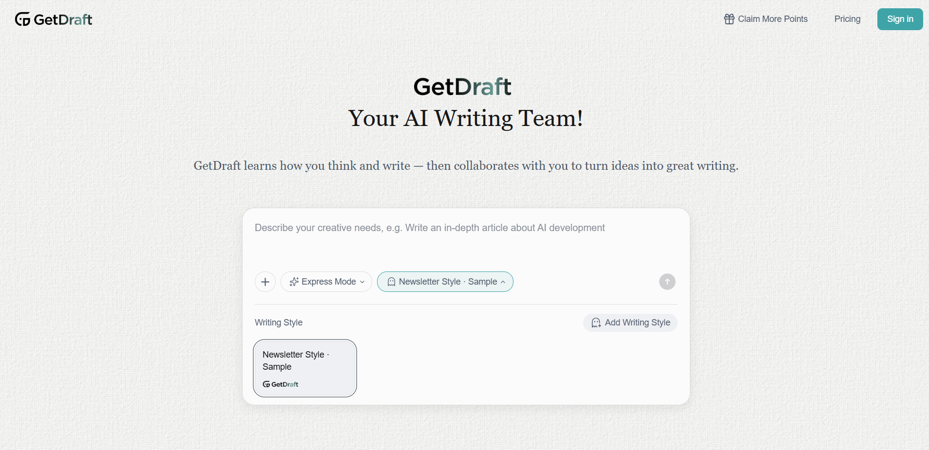 AI writing tool 2