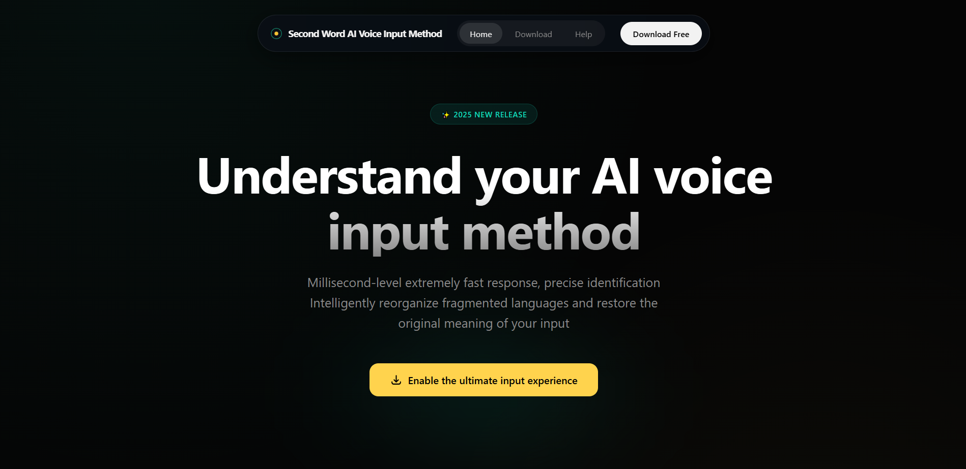 AI voice input tool